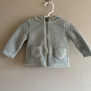 Just One You Carter’s Sherpa zip fleece jacket with bear ears size 6 months baby